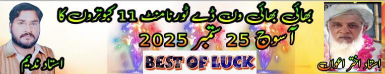 بھائی بھائی ون ڈے ٹورنامنٹ ملک ہارون